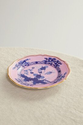 Oriente Italiano 17cm Gold-plated Porcelain Bread And Butter Plate - Pink