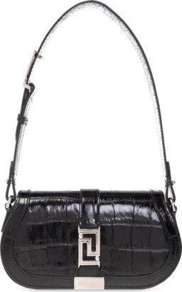 ‘Greca Goddess Mini’ Shoulder Bag - Black