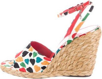 Satin Printed Espadrilles