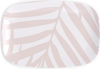 Serving Platters: Fronds - Petal Pink Serving Platter, Pink