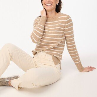 Women's Striped Crewneck Sweater In Extra-Soft Yarn