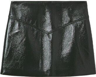 Vinyl Mini Skirt-AA