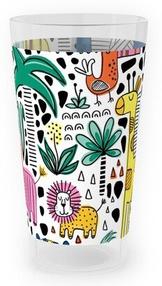 Outdoor Pint Glasses: Safari Fun - Multi Outdoor Pint Glass, Multicolor