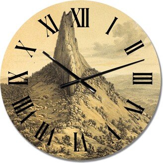 Designart 'Nature Of South America Vintage I' Traditional wall clock