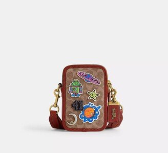 Cosmic Rogue Crossbody 12 In Signature Canvas With Patches