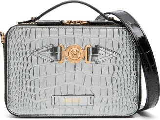 Croc-Embossed Crossbody Bag-AB