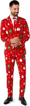 OppoSuit Men' Chritma Suit - Fetivity Red - Size: US 52