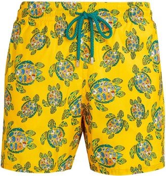 Turtle Print Mahina Swim Shorts