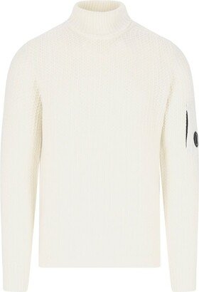 Lens-Detailed Roll-Neck Knitted Jumper-AB