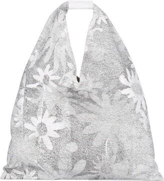 Japanese Floral Printed Top Handle Bag