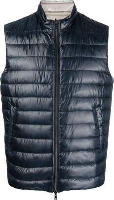 Reversible Quilted Padded Gilet