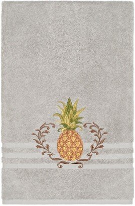 Welcome Embellished Bath Towel - Light Grey