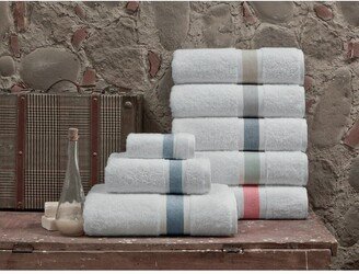 Unique Turkish Cotton 6-Piece Towel Set-AB