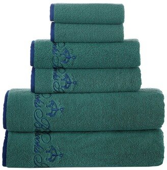 Contrast Frame 6Pc Towel Set-AA