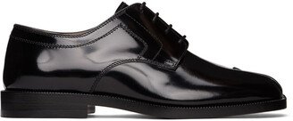 Black Patent Tabi Lace-Up Derbys