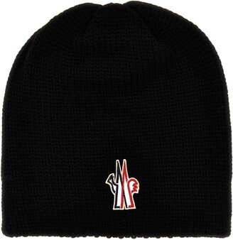 Logo Patch Knitted Beanie-AK