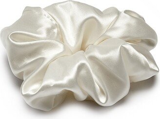 Teya Silk Scrunchie Linda Oversize White