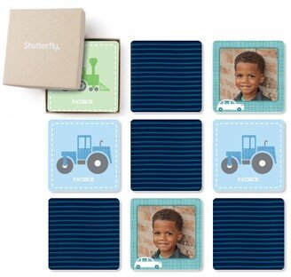 Memory Games: Transportation Vehicles Memory Game, Glossy, Blue