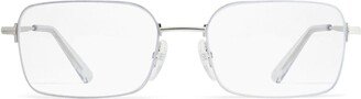 Eyewear Rectangle Rimless Glasses