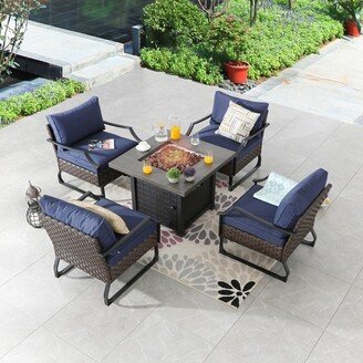 Patio Festival 5-Piece Outdoor Fire Pit Conversation Set