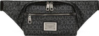 Jacquard Logo Print Belt Bag