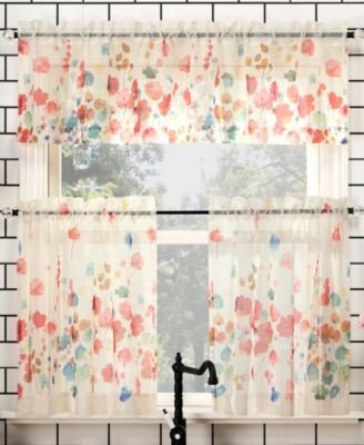 No. 918 Rosalind Watercolor Floral Tier Valance Collection