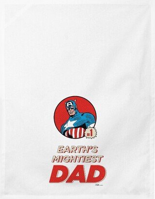 Captain America Gift for Dad Dish Towels