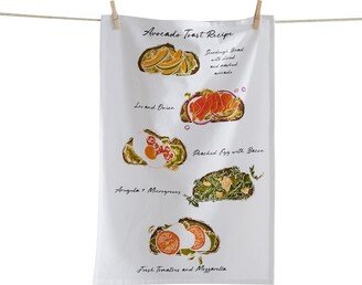 tagltd Avocado Toast Recipe Dishtowel