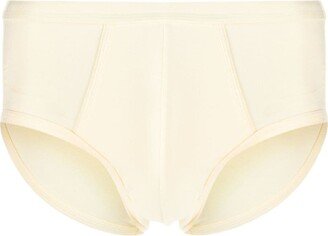 Y-front stretch-cotton briefs