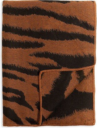 Tiger Print Alpaca Throw