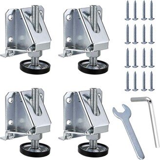 Heavy Duty Adjustable Leveling Feet Hexagon Nuts Lock Furniture Legs Levelers For Furniture, Table, Cabinets, Workbench, Shelving Units