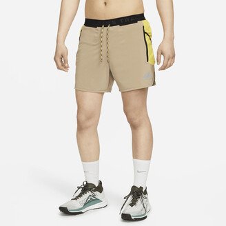 Men's Trail Second Sunrise Dri-FIT 5 Brief-Lined Running Shorts in Brown