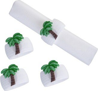 Palm Tree Napkin Ring S/4