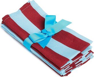 Set Of 6 Large Striped Napkins (45x45)