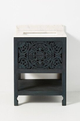 Handcarved Lombok Powder Bathroom Vanity-AA