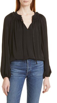 Alaina Split Neck Blouse