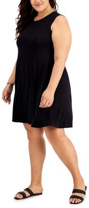 Style & Co Plus Size Sleeveless Flip Flop Dress, Created for Macy's