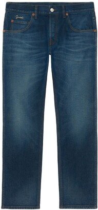 Faded Tapered Jeans