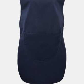 Premier Premier Ladies/Womens Long Length Pocket Cobbler Apron/Workwear (Navy) (M) (M)