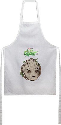 I Am Groot Disney+ Baby Groot Face White Apron