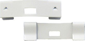 Spotblinds White Vertical Blind Repair Vane Savers - Metal Clip Tab Replacement Tools For Choose Pack