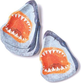 Jawsome Shark Lunch Plates 8Ct | Jaws Party Decor Under The Sea Birthday Baby Shower Week