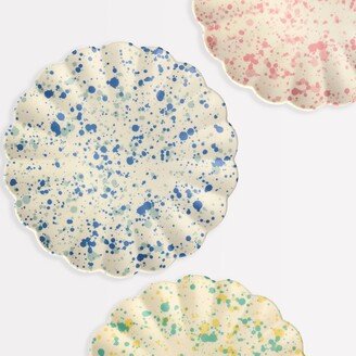 Small Speckled Reusable Bamboo Plates | 6Ct