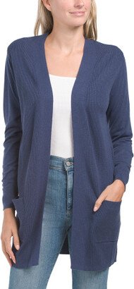 Long Sleeve Ribbed Cardigan for Women