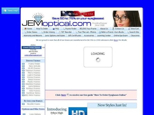 Jemoptical.com Promo Codes & Coupons