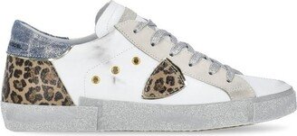 Prsx Leopard Printed Lace-Up Sneakers