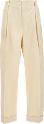 Button Detailed Straight Leg Trousers-AB