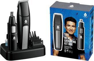 Mario Lopez Mens Grooming Kit , Designed for Hair, Beard, Nose & Ear Grooming, 10 Piece Grooming Kit