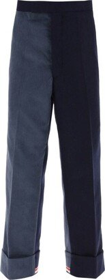 Panelled Cropped Trousers-AB