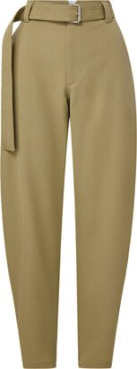 Tapered Leg Grain De Poudre Pants